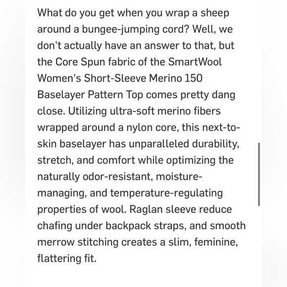 Smartwool Merino Wool 150 Base Layer Short Sleeve T-shirt Lilac Large - Picture 3 of 6